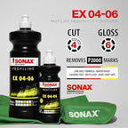 Sonax Profiline EX 04-06, 8.45 fl. oz. (Pack of 2) - Medium Cut Metal Polishing Compound