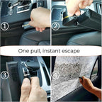 2026 New Car Seat Gap Filler with One-Pull Window Breaker & Seatbelt Cutter in Fixed Position, No More Searching in Emergencies, – Between Seats Blocker & Catcher to Prevent Drop, Universal Fit