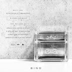 BINO THE MANHATTAN SERIES Acrylic Makeup Drawer Organizer- 2 Drawer Small | Clear Beauty Organizers and Storage| Cosmetic & M