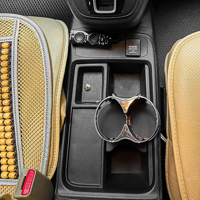Double Cup Holder for Car, 2 in 1 Extra Cup Insert with Expandable Base, Multifunctional Extender Expander Adapter with Elast