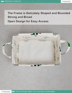FANKANG Storage Basket,Nursery Hamper Canvas Laundry Basket Foldable with Waterproof PE Coating Storage, Office, Bedroom, Clo