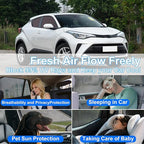 Front Side Half Window Shade Foldable Custom Fit for Toyota CHR CH-R 2018-2023 Car Window Shades for Side Window Sun Shade UV Protection Heat Insulation for Camping Sleeping 4PCS