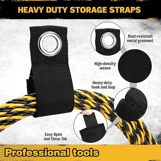 ELEAD 12-Piece Pegboard Hooks with Extension Straps, Heavy Duty Organizer Pegboard Accessories Fit for 1/4" Pegboard, Peg Boa
