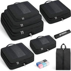 Compression Packing Cubes for Travel, Lightweight Vacation Travel Essentials, Travel Accessories for Suitcase Organizer Bags 