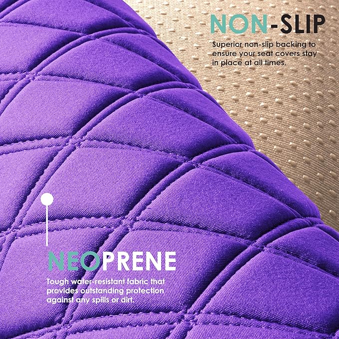 FH Group Car Seat Cover Cushion - Cars Trucks SUV, Neosupreme Car Seat Cushions, Waterproof Car Seat Cover Cushion, Universal