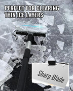 Flat Shovel, 60 inch Ice Scraper, Snow Shovel, Floor Scraper with Adjustable Long Handle, Heavy Duty Ice Chopper, Multifunctional Weed Removal Tool for Driveway, Walkway, Garden and Outdoor Cleaning