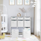 Cube Storage Organizer with Storage Bins Included - The Perfect Closet Organizers and Storage Solution. Includes 9 Storage Cu