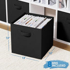 Fabric Storage Cubes for Cube Organizer - 8 Pack Heavy Duty Storage Bins - 13 Inch Cube Storage Bin, Use As A Clothes Storage