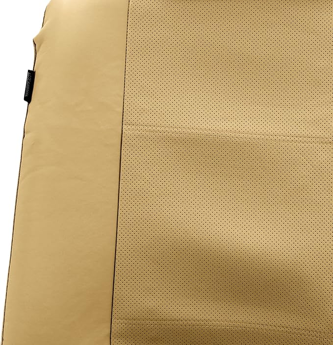 FH Group Front Set Faux Leather Car Seat Covers for Low Back Seat with Removable Headrest, Universal Fit, Airbag Compatible, 