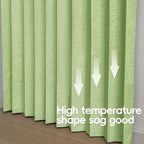 Jilron Accordian Door Curtain, 100% Blackout Folding Magnetic Doorway Curtains,Linen Style Closet Doors,for Room Divider,Priv
