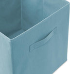 Casafield Set of 6 Collapsible Fabric Cube Storage Bins, Baby Blue - 13" Foldable Cloth Baskets for Shelves, Cubby Organizers
