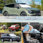 3PCS Car Window Shades Front Windshield Sun Shade Foldable Window Shade Custom Fit for 2018-2022 KIA Sportage Accessories Car Shades for Front Windows Anti-UV Rays Block Heat