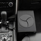Car Garbage can with lid Leak Proof Vehicle Trash Can 3 Storage Pockets Hanging Waterproof car Trash Bag for SUV Black