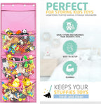 Honeyera Storage for Stuffed Animals - Over Door Organizer for Stuffies, Baby Accessories, and Toy Plush/Easy Installation wi
