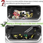 YOSRTER for Dodge Charger Durango Challenger Ram Car Trunk Organizer Collapsible Storage Box with Handle Foldable Lid Non