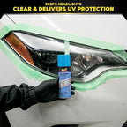 Meguiar's Two Step Headlight Restoration Kit, Bundled with 4 Oz Keep Clear Head Light Coating Spray