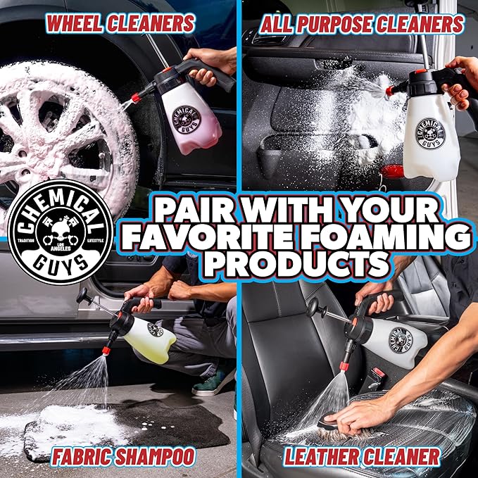 Chemical Guys ACC504 Mr. Sprayer Foamer - Foaming Pump Sprayer, for Wheels and Tires, Leather, Fabric, Floor Mats, Undercarri