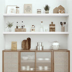 Vivelove 55" Long Floating Shelves for Wall, 10.3" Deeper & Thicker Storage Shelf for Living Room, Kitchen, Farmhouse,Wall Sh