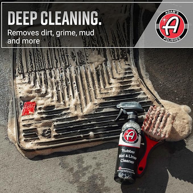 Adam's Polishes Rubber Mat & Liner Cleaner (Gallon) Protectant & Rubber Floor Mat Cleaning Solution for Car Detailing, Deep C