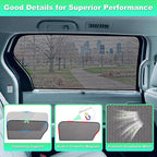Car Window Shades for 2021-2025 Sienna - Rear Side Window Sun Shade for Baby, Breathable Mesh Car Privacy Window Covers, UV Protection and Heat Insulation for Road Trips, Napping, Camping