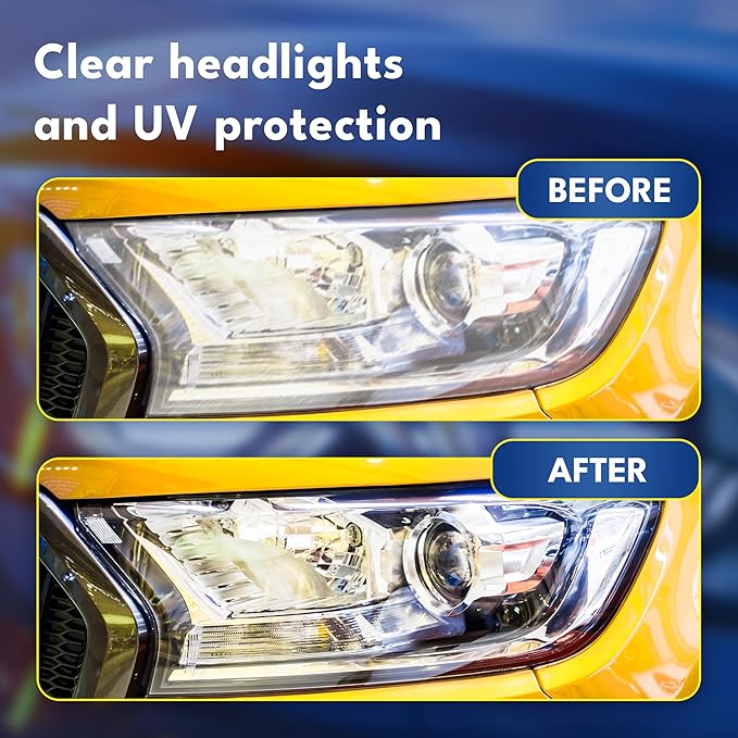 ATG Headlight Restoration Kit - Universal Car Headlight Cleaner and Restorer Kit - Headlight Restorer kit for Plastic car Hea