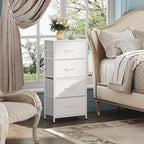 WLIVE Dresser with 4 Drawers, Storage Tower, Organizer Unit, Fabric Dresser for Bedroom, Hallway, Entryway, Closets, Sturdy S