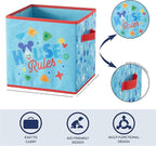 Nickelodeon Baby Shark Set of Two Spacious Collpasible Storage Cubes, 10"x10"