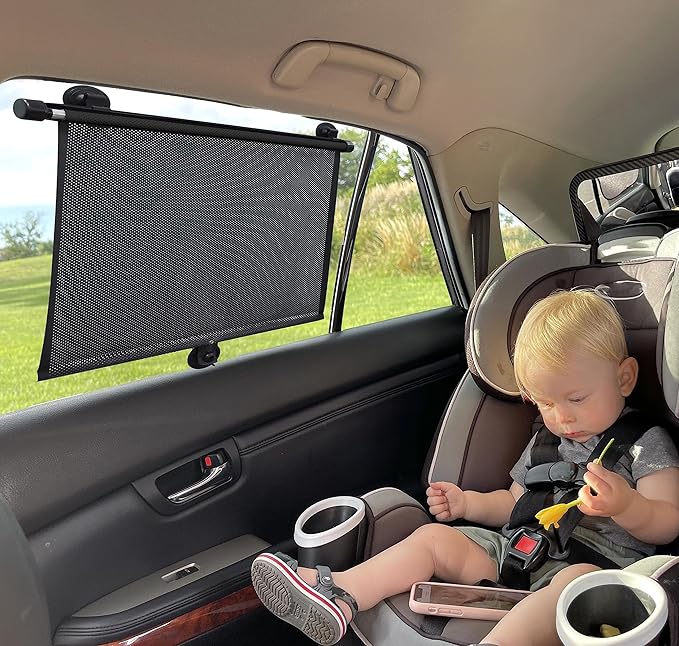 EcoNour Car Window Shades for Windows (2 Pack) | Shade Automotive Interior Sun Protection Large Offers Complete from UV Rays and Glare 18" x 20"