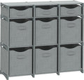 Cube Storage Organizer with Storage Bins Included - The Perfect Closet Organizers and Storage Solution. Includes 9 Storage Cu