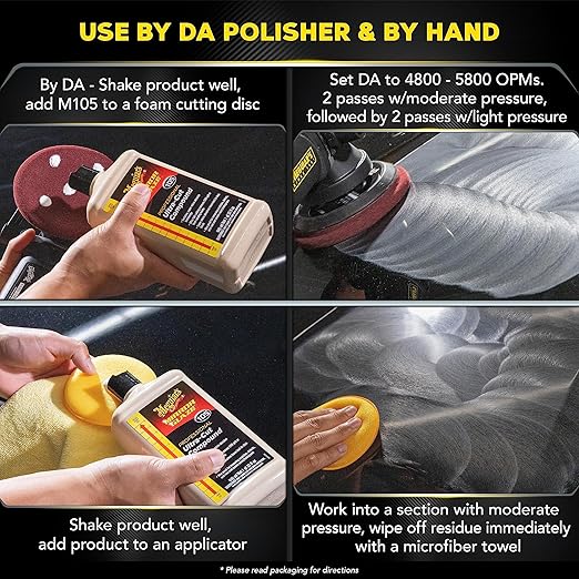Meguiar's Mirror Glaze M105 Ultra-Cut Compound, 32 Fl. Oz (Pack of 1) - Packaging May Vary