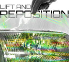VViViD Bio HEX+ Air-Tint Headlight Vinyl Roll (17.9" x 60", Clear Large Pattern)