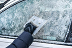FrostGuard Scrape Buddy Car Ice Scraper Scrape with a Smile - Quickly Remove Frost, Ice and Snow from Your Vehicle Windows and Wiper Blades - Acrylic with Comfort Neoprene Sleeve - Clear Frost