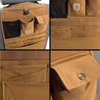 Carhartt Universal Nylon Duck Automotive Seat Back Organizer, Organization for Work and Kids, Black