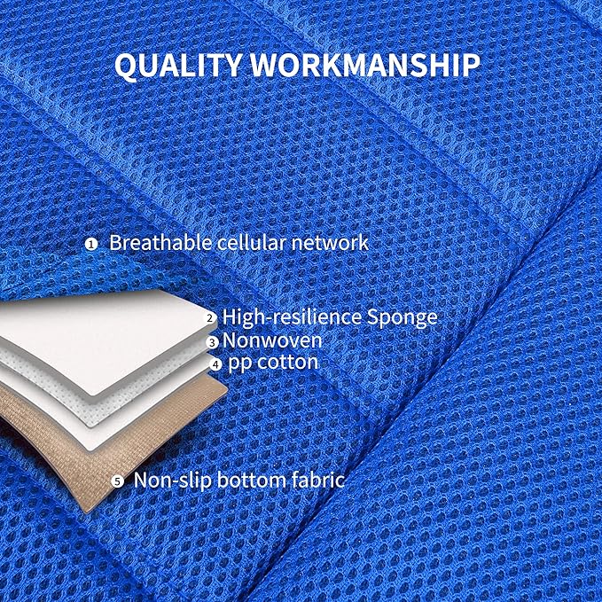 3D Foam Leather Car Seat Covers Two Front Seats only, Air Cool Mesh Thick Seat Covers, All Weather Car Seat Cover Comfort & P