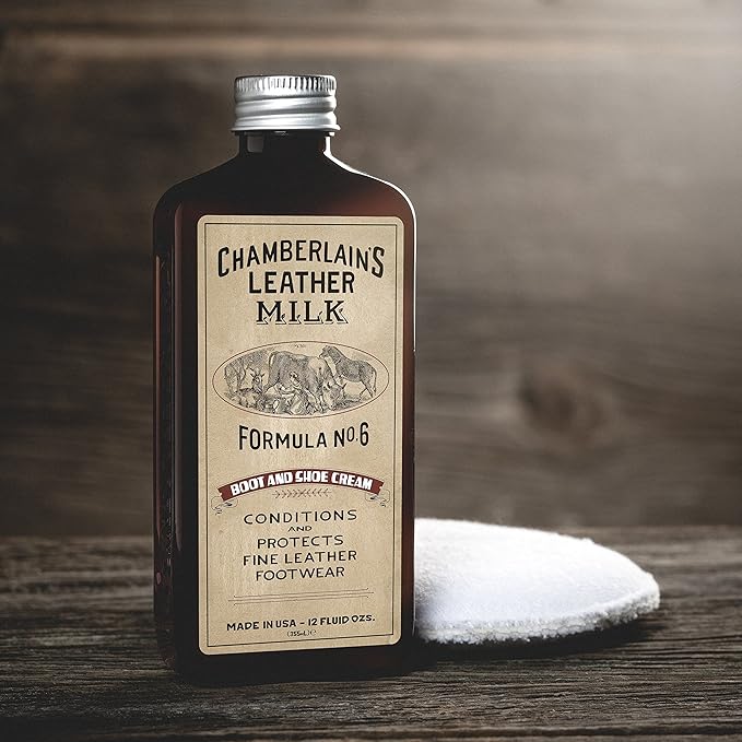 Leather Milk Leather Boot & Shoe Conditioner and Cleaner - No. 6 - All-Natural, Non-Toxic Shoe Care Cream Made in The USA. 2 