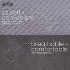 Milliard Trifold Mattress, Single Size, 6 inch, Portable Foldable Mattress with Memory Foam & Washable Cover, Tri-Folding Flo
