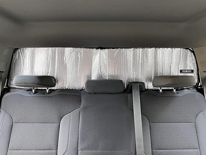 YelloPro Auto Rear Tailgate Window Sunshade Custom Fit for 2019 2020 2021 2022 2023 2024 2025 2026 GMC Sierra 1500 2500HD 3500HD, UV Reflector Sun Protection Accessories (NOT for Sliding Window)