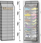 Kotkn 24-Pair Over Door Shoe Organizer for Family & Kids, Double Sided | Hanging Storage for Sneakers, Boots, Toys & Room Org