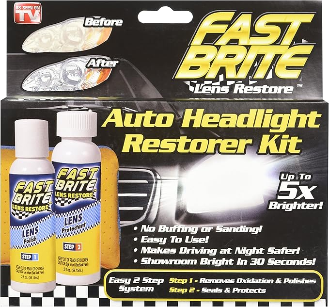Fast Bright Auto Headlight Restore Kit