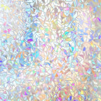 Hilarious Rainbow Privacy Window Film, Stained Window Vinyl, 3D Decorative Decals Removable, Static Cling Tint Film, Window Clings for Glass Windows, Non-Adhesive (17.5'' x 78.7'')