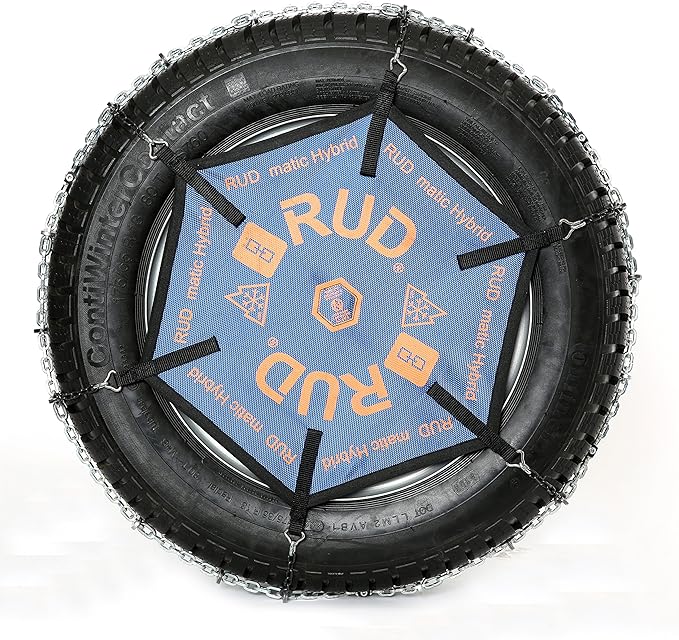 RUD 4717320 Snow Chains Hybrid Rudmatic Intuitive Mounting, Set of 2, H108
