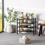 VICTORY RELAX 2-Tier Acacia Wood Shoe Rack - Stackable Entryway Organizer for Closet, Entryway, Easy Assembly, Indoor/Outdoor