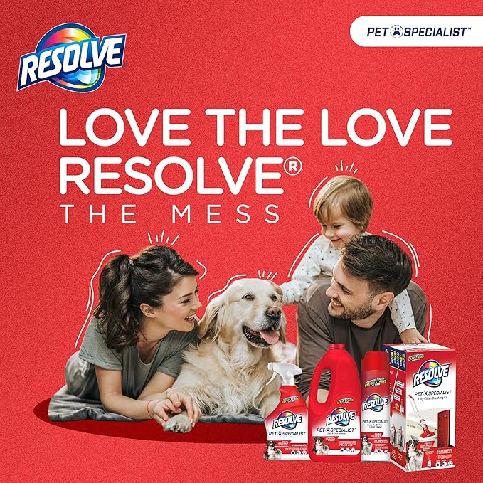 Resolve Pet Specialist Heavy Traffic Foam Carpet Cleaner, Pet Stain & Odor Remover, 22 oz Cans, 2 Pack