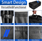YOSRTER Car Trunk Organizer for Dodge Charger Durango Challenger Ram Collapsible Storage Box with Handle Foldable Lid Non