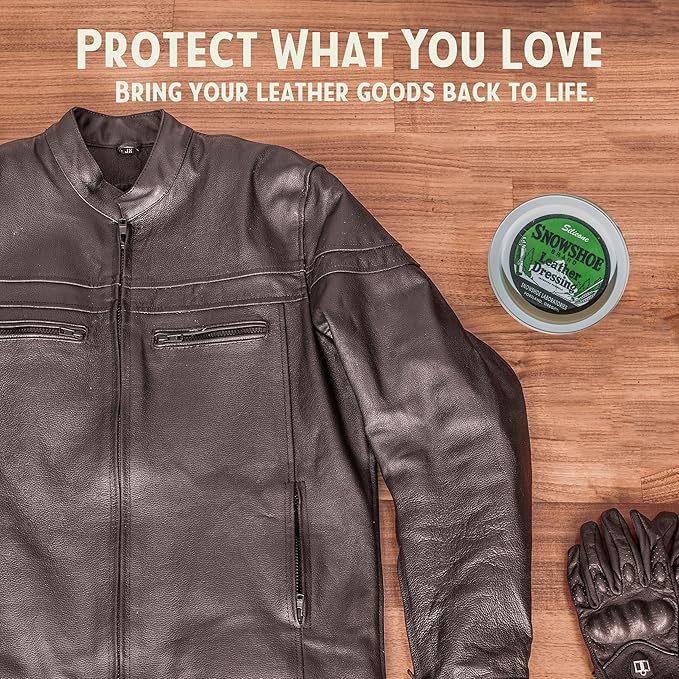 Snowshoe Leather Conditioner, Made in USA Since 1927 - Protect, Condition, Restore & Waterproof - Leather Conditioner for Fur