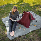 Comfy Cubs Baby Car Seat Cover - Soft, Breathable Bamboo Rayon and Muslin Cotton Blend - Lightweight Canopy for Sun, Bug, and