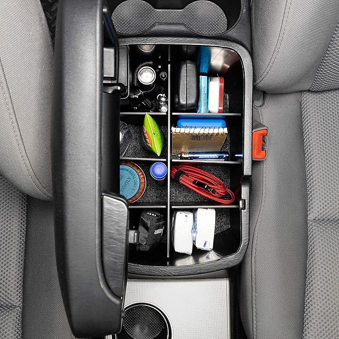 Vehicle OCD - Center Console Divider, Tray, and Glove Box Organizer for Toyota Tacoma (2005-2015) - Made in USA - SLX500