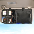 High Road Car Sun Visor Organizer with Hidden Auto Registration and Insurance Holder, Car Visor Mirror and Grip Band Storage Panel for Sunglasses and Driving Essentials