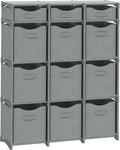 Cube Storage Organizer with Storage Bins Included - The Perfect Closet Organizers and Storage Solution. Includes 12 Storage C