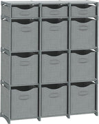 Cube Storage Organizer with Storage Bins Included - The Perfect Closet Organizers and Storage Solution. Includes 12 Storage C